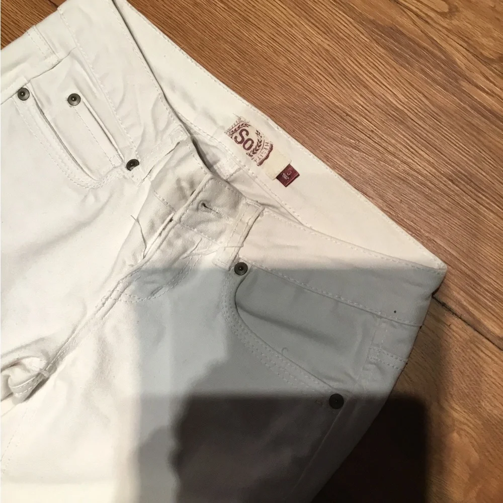 SO White Cotton Cropped Pants SZ 3